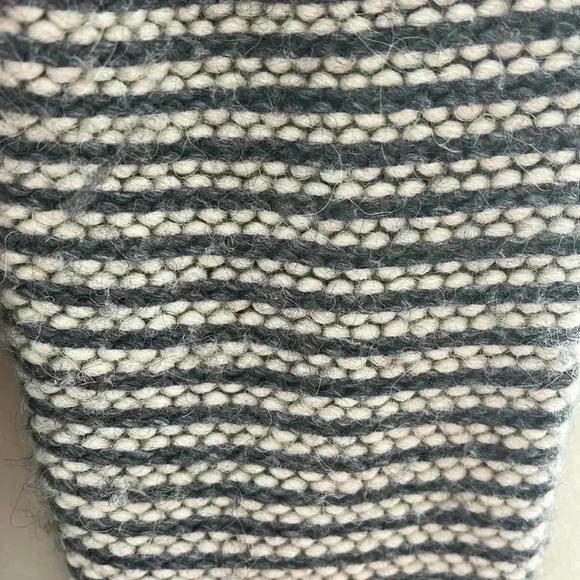 [S/M]Elisabetta Franchi Made in Italy Wool/Alpaca  WMN Gray Black Tunic Sweater - Picture 7 of 9